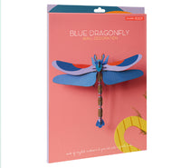 Wanddekoration "Big Insects - Blue Dragonfly"