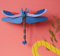 Wanddekoration "Big Insects - Blue Dragonfly"