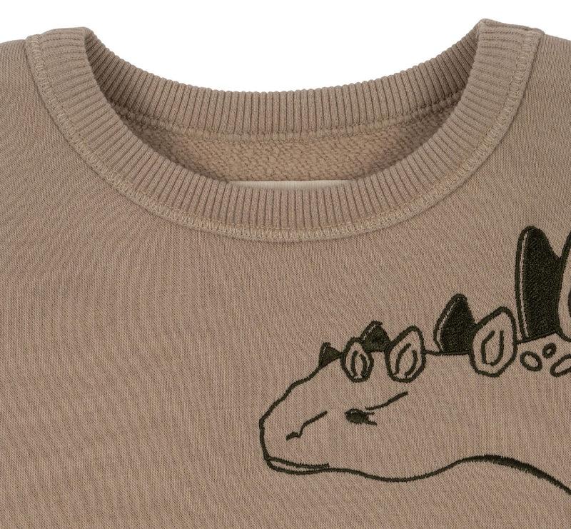Sweatshirt "Lou Animal Spike Dino / Oxford Tan"