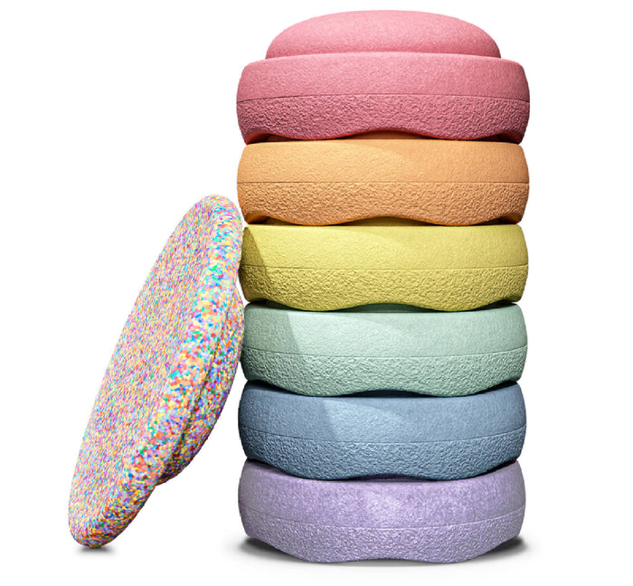 Stapelstein "Super Confetti Rainbow Set Pastel"