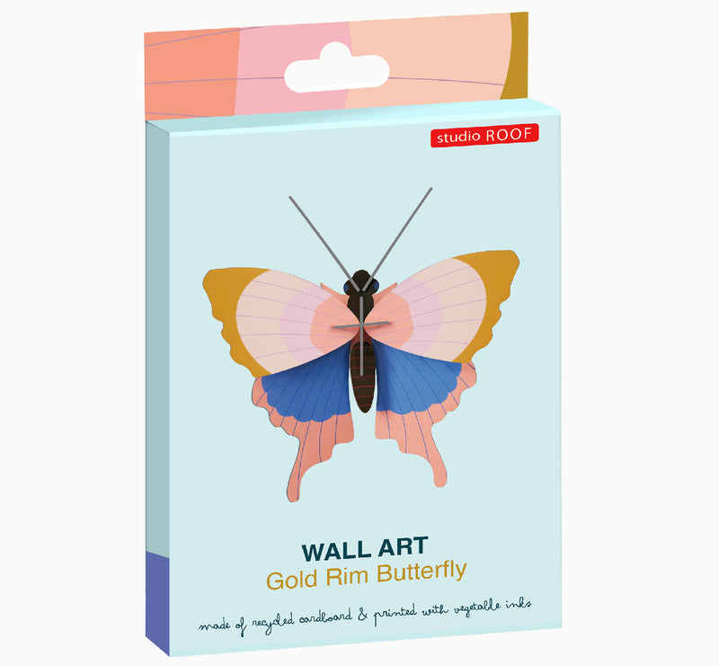 Wanddekoration "Small Insects - Gold Rim Butterfly"