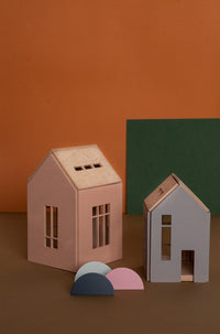 Puppenhaus Bausatz mit Magneten (L) "Pink"