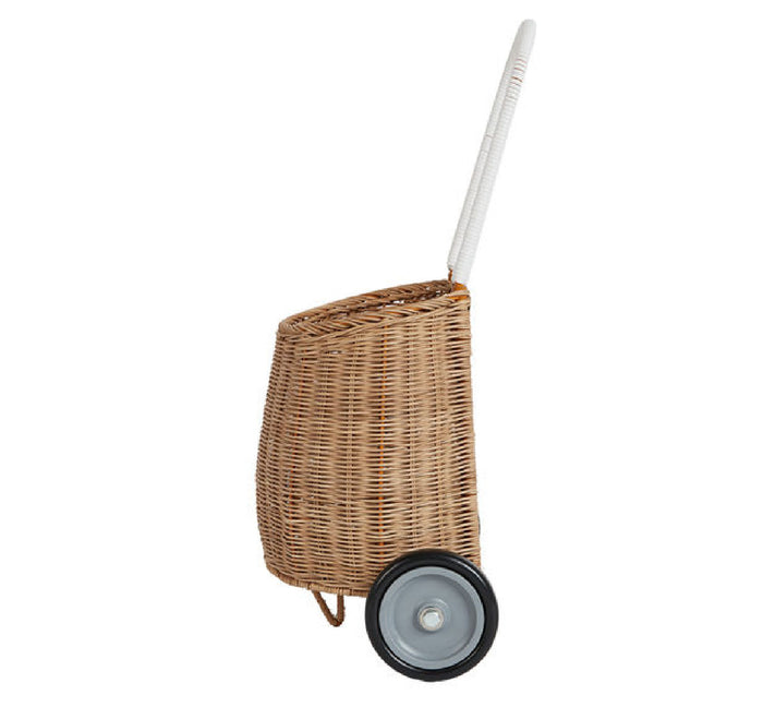 Kinder-Trolley "Luggy Natural" aus Rattan